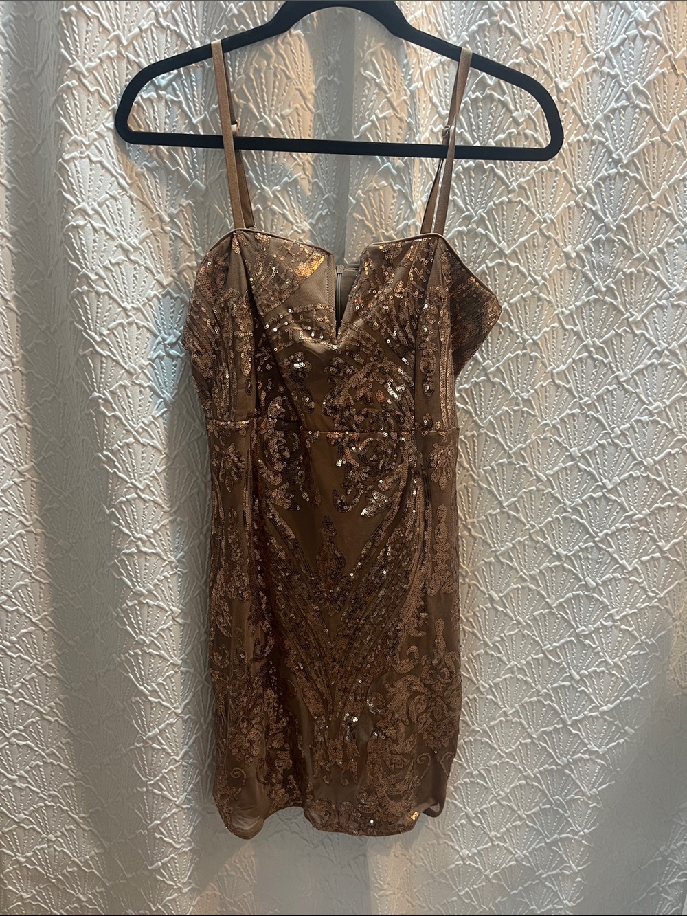 Iris brand Bronze Sequin Mini Dress